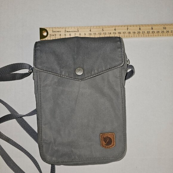 Fjallraven Pocket G-1000 Everyday Outdoor Travel Bag Purse Gray - Picture 13 of 14